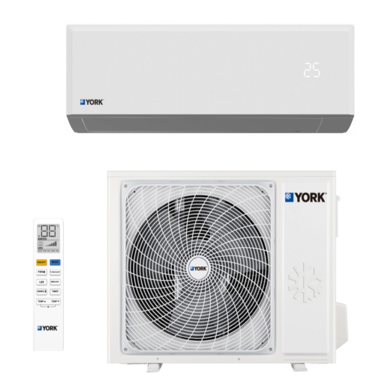 Aire acondicionado mini split pared York 12000 BTU/H R32 on-